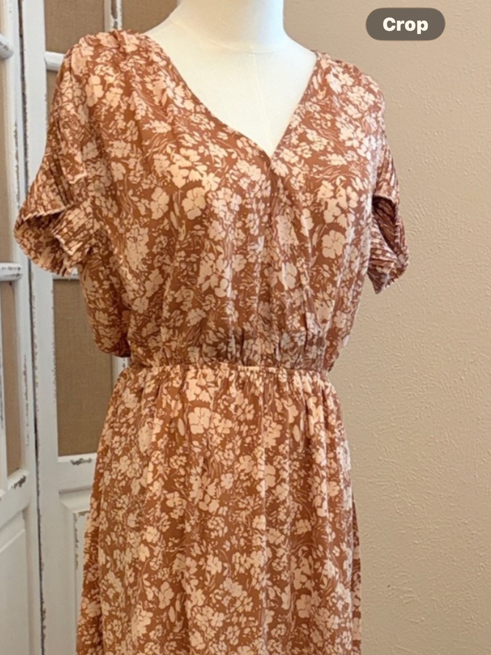 Voy NWOT Floral Dress in Dusty Mauve Small